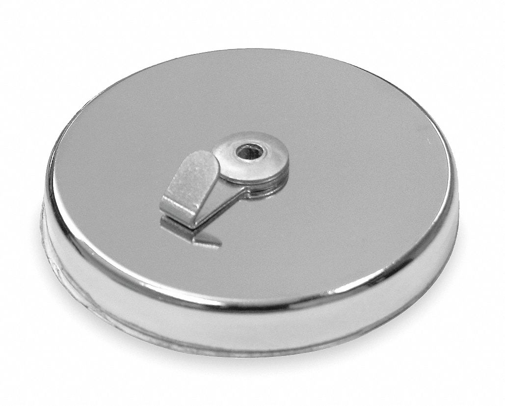 GRAINGER APPROVED Hook 1 Hooks, Ceramic, Chrome, 65 lb