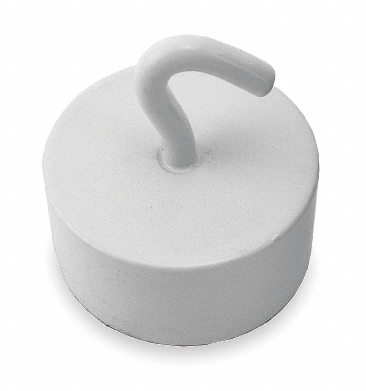 Hook White Metal/Plastic 1/2 in D