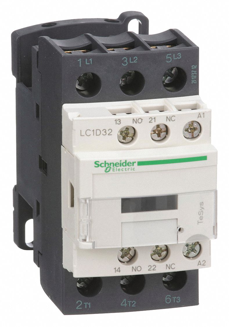 Schneider Electric 120v Ac Iec Magnetic Contactor No Of Poles 3