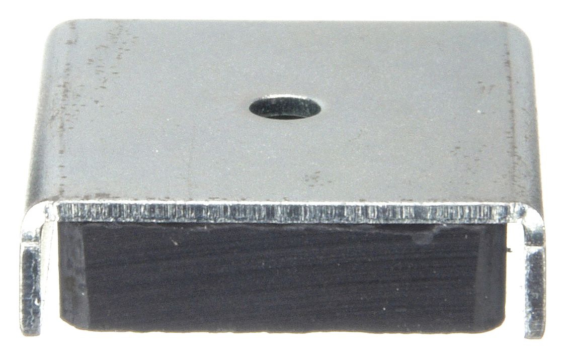 Ceramic Magnets: Encased, 7/8 in Wd, 0.25 in Thick, 1 in Lg