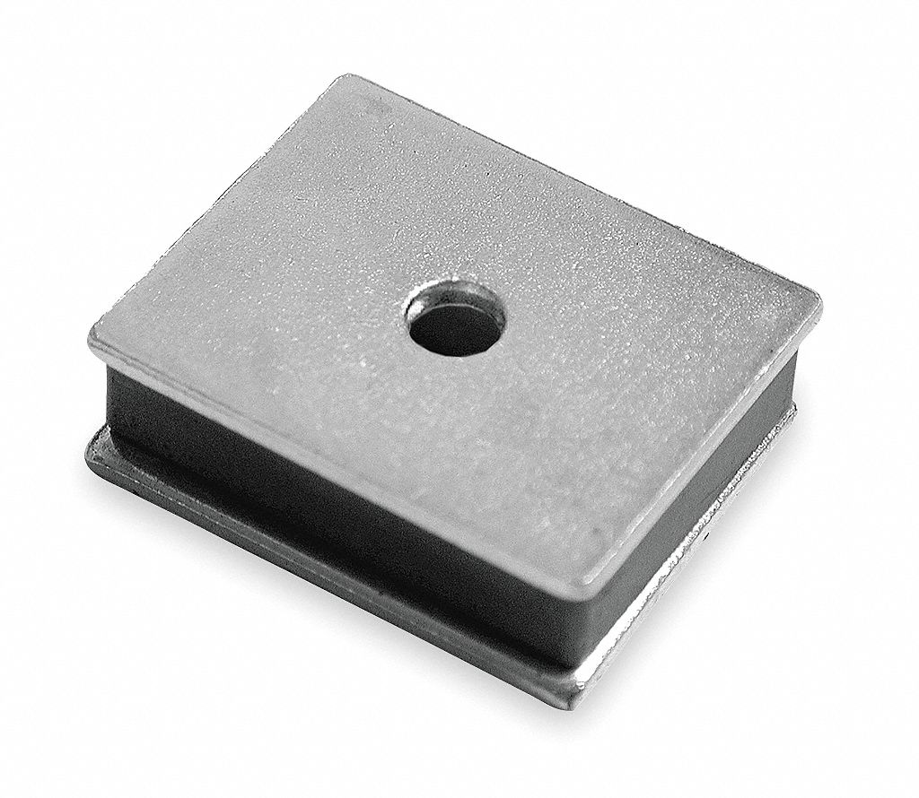 Ceramic Magnets: Encased, 13/16 in Wd, 0.312 in Thick, 1 in Lg