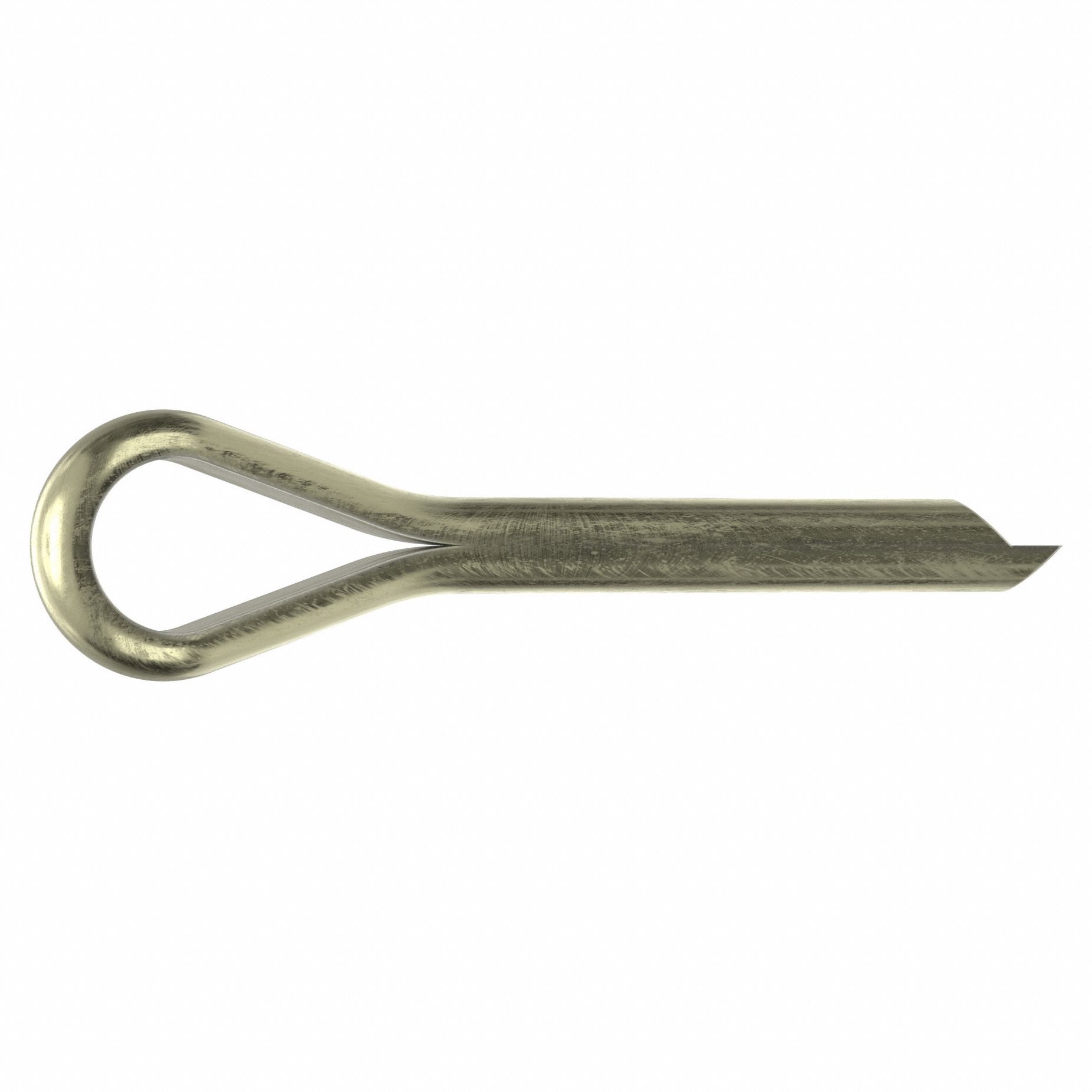 Cotter Pin, 0.5 in dia, 3 in L, PK25: Extended Prong, Inch, 1/2 in Pin Dia, 3 in Shank Lg, Brass, 25 PK