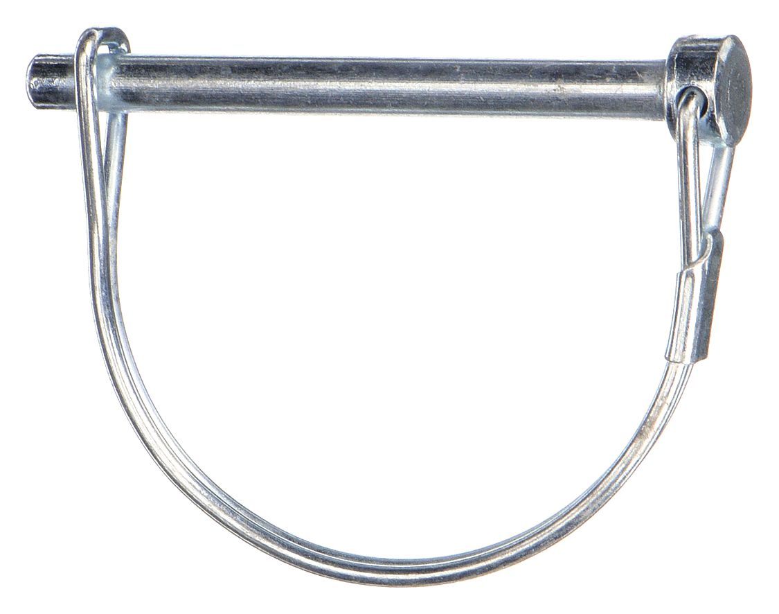 SAFETY PIN, 2¾ IN L, ¼ IN DIA, STEEL, INCH, 0.091 IN WIRE DIA, 2¾ IN SHANK L, ¼ IN PIN DIA