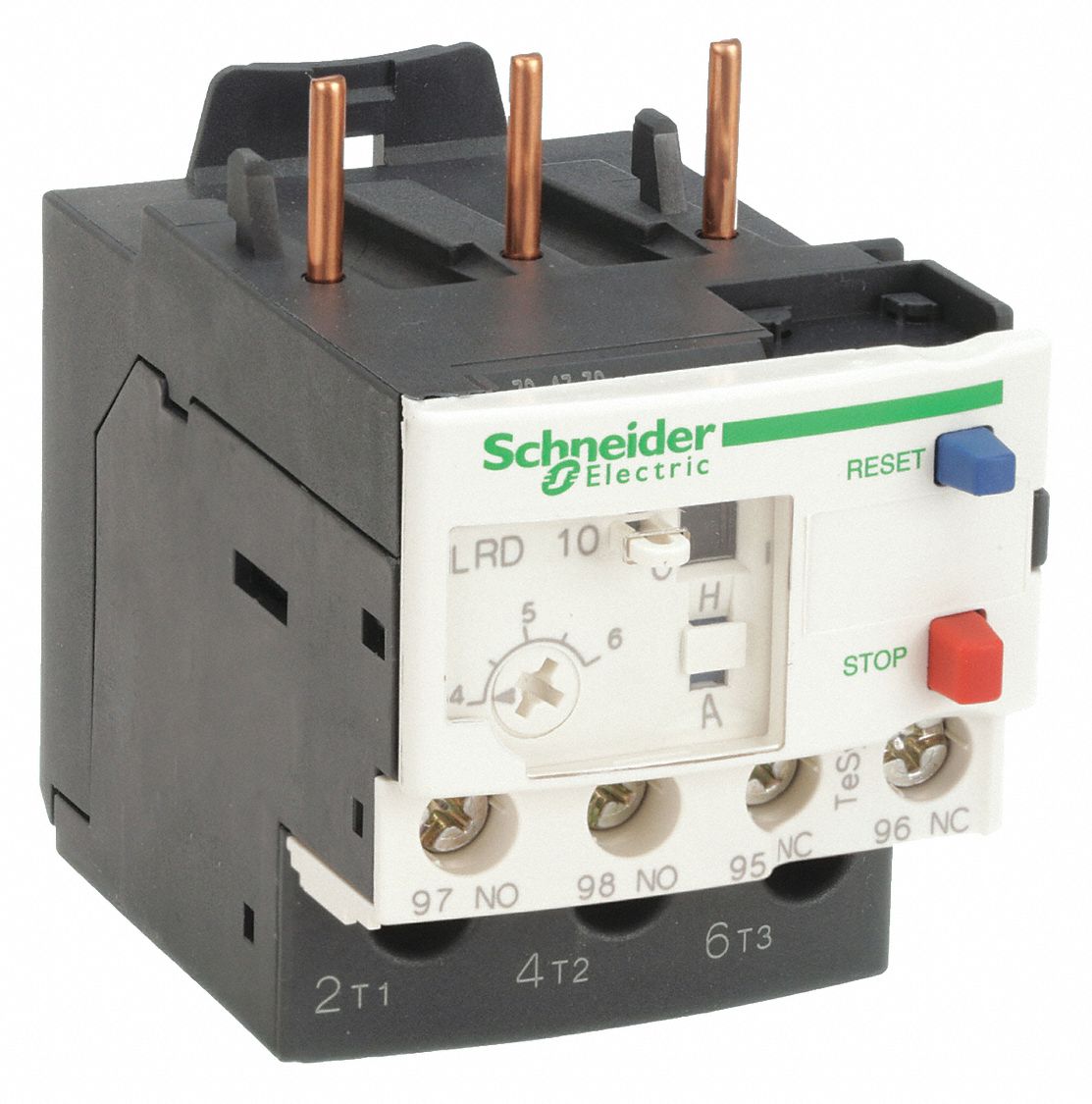 Overload Relay: Thermal Protection, 3 Poles, 1NO/1NC, Phase Loss Sensitivity, 4 A – 6 A