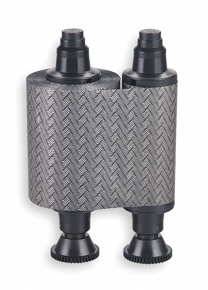 ID Card Printer Ribbon: Monochrome, 1, 000 Prints per Roll, 1 1/2 in Overall Ht, 3 1/2 in Overall Wd