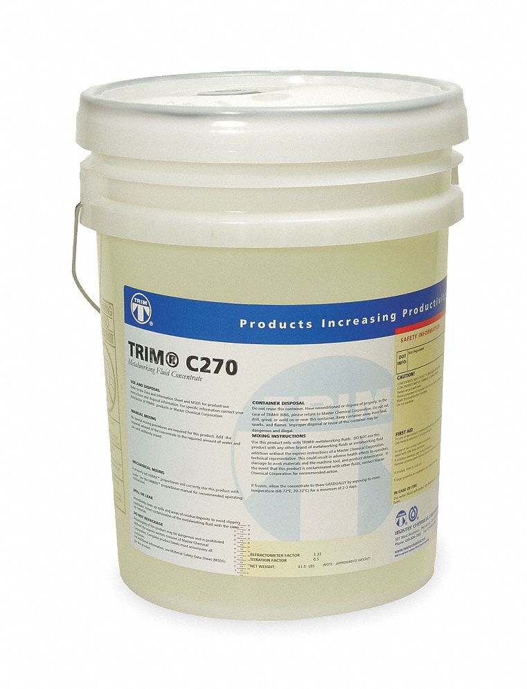 TRIM Coolant, Container Size 5 gal, Bucket, Colorless to Pale Yellow