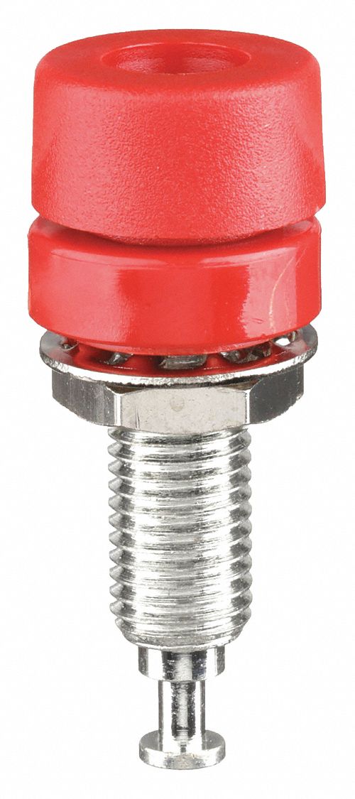 Banana Jack: 2, 500 V Max Volt, Patching of an Electrical Signal or Volt to Perform Testing, 10 PK