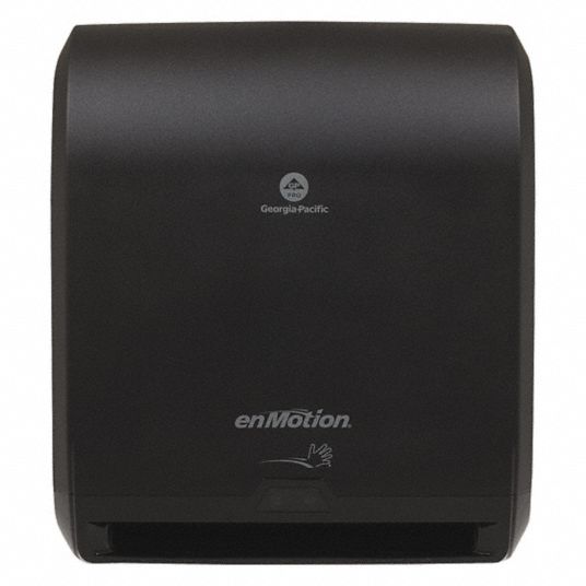 GEORGIA-PACIFIC Paper Towel Dispenser: Hardwound, 10 in Paper Towel Wd, 1  3/4 in, Plastic, Black