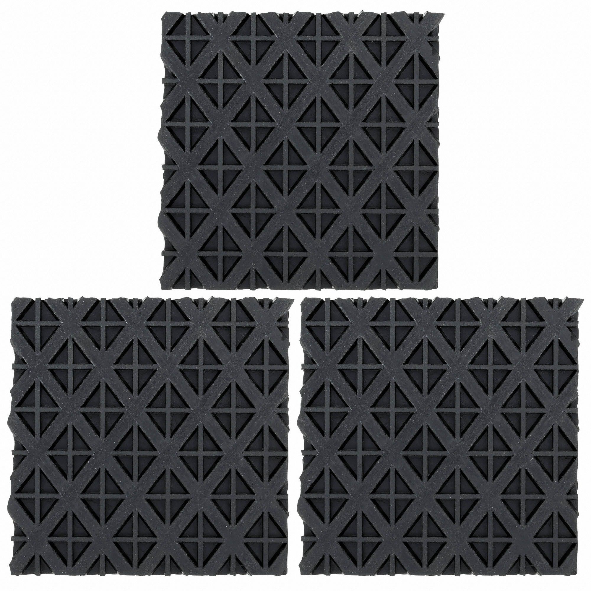 AIRLOC Vibration Isolation Pad Neoprene, 2500 lb, 4 in Lg, 4 in Wd, 11