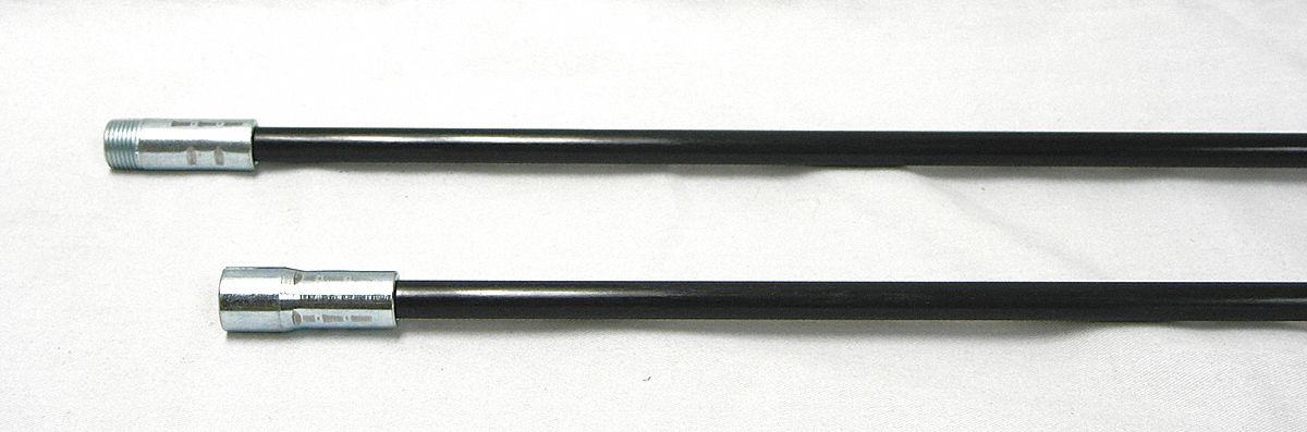 EXTENSION ROD, 0.44 IN DIAMETER, ⅜ IN FEMALE, ⅜ IN MALE, 4 FT OVERALL L