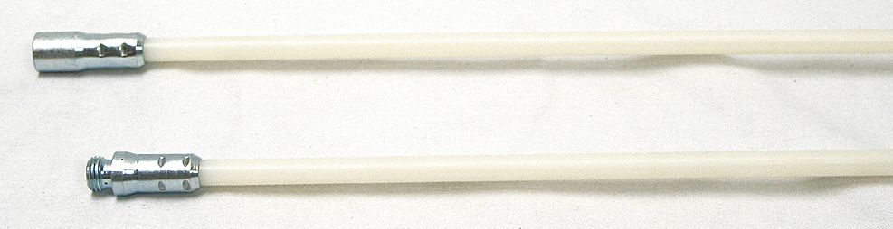 Nylon Brush Rods, 1/4 NPT, Dia3/8, Length48