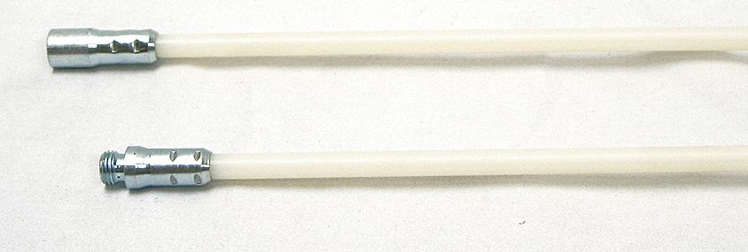 NYLON BRUSH RODS,1/4 NPT,DIA 3/8,48