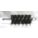 FLUE BRUSH, ¼ IN MALE, 2 IN DIAMETER, 4½ IN BRUSH L, 7½ IN OVERALL L, TAMPICO, METAL