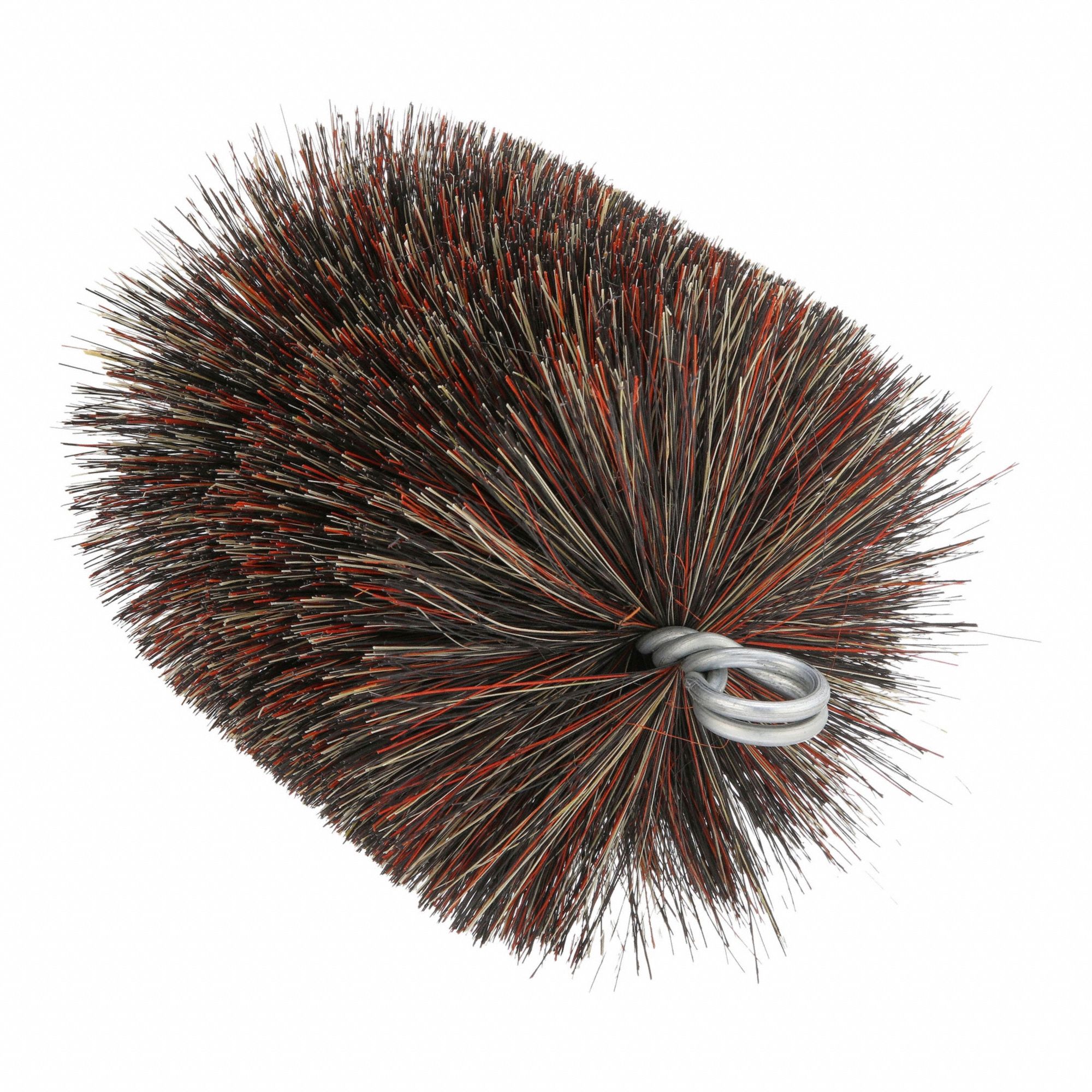 Flue Brush, Dia 4 1/2, 1/4 MNPT, Length 8