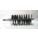 FLUE BRUSH, ¼ IN MALE THREADED CONNECTION, 2¼ IN DIAMETER, 4½ IN BRUSH L, TEMPERED STEEL