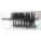 FLUE BRUSH, ¼ IN MALE THREADED CONNECTION, 2¾ IN DIAMETER, 4½ IN BRUSH L, TEMPERED STEEL