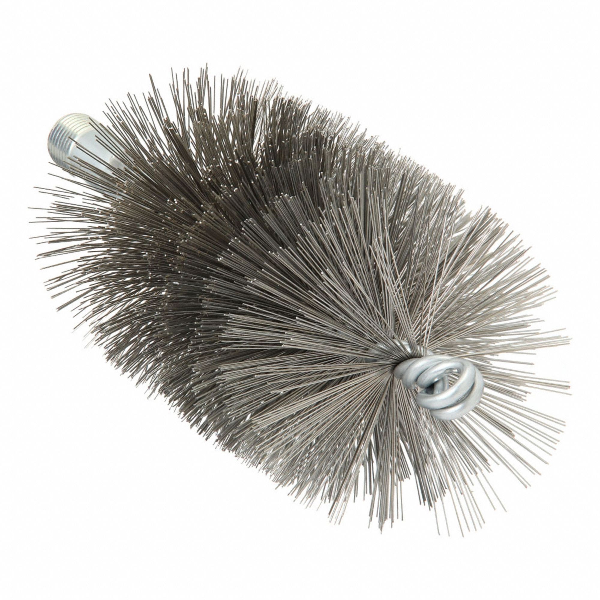 Flue Brush, Dia 2 3/4, 1/4 MNPT, Length 8