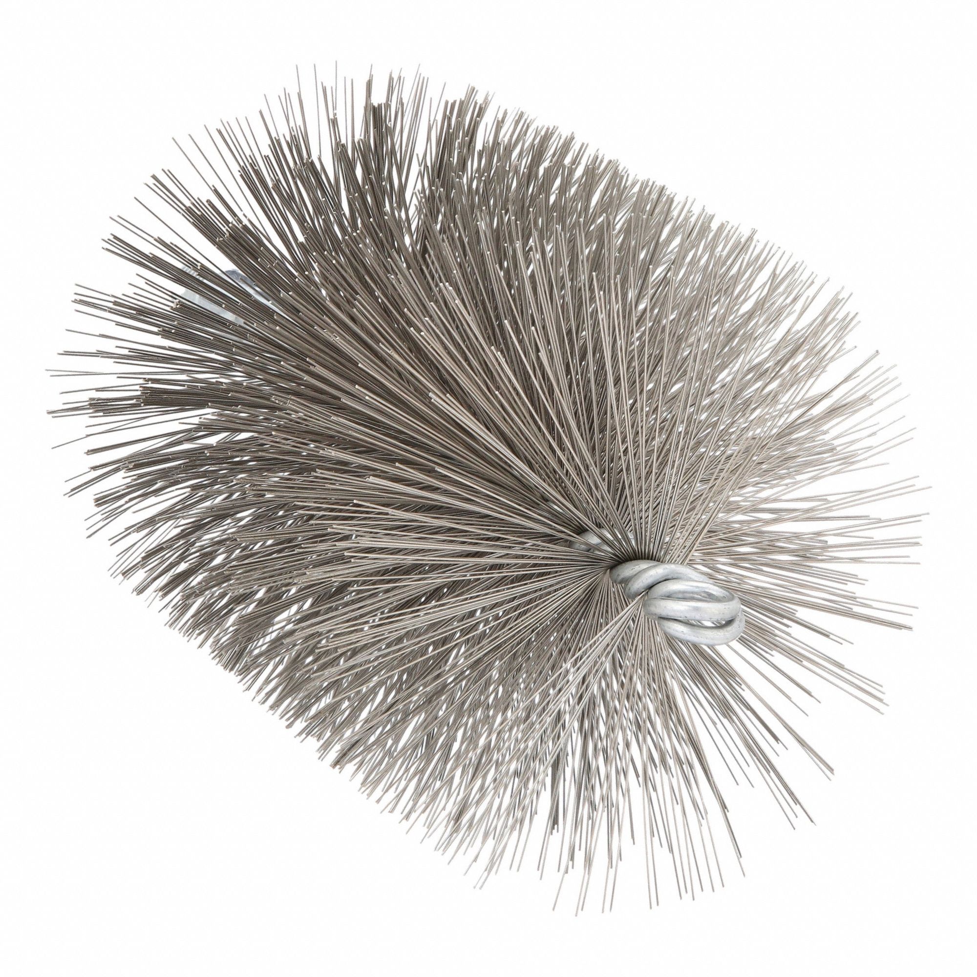 Flue Brush, Dia 4 1/4, 1/4 MNPT, Length 8