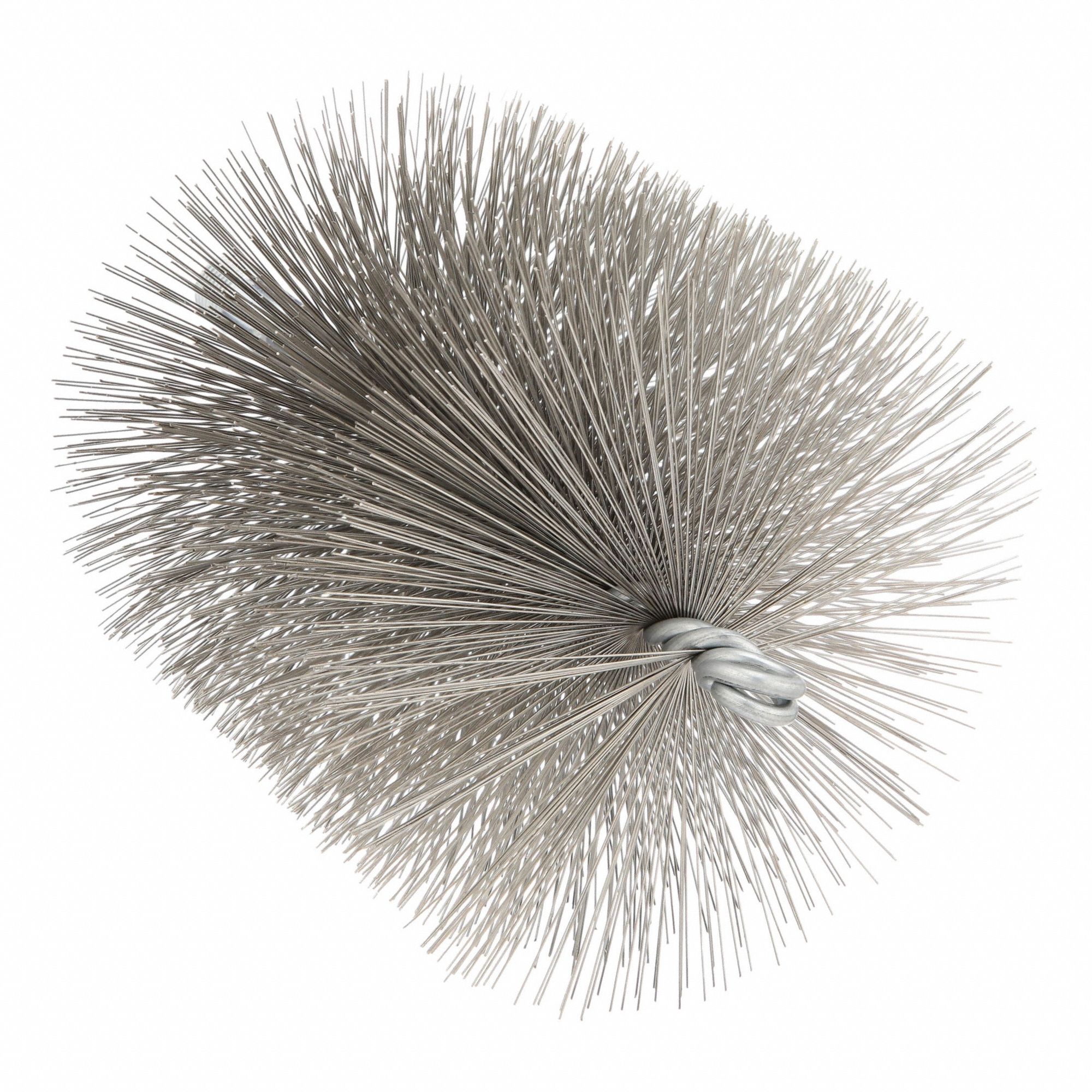 Flue Brush, Dia 4-1/2, 1/4 MNPT, 7-1/2 In L