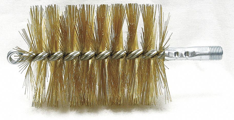 Tube Brush Dia 3 1/2 1/4 MNPT Length 8
