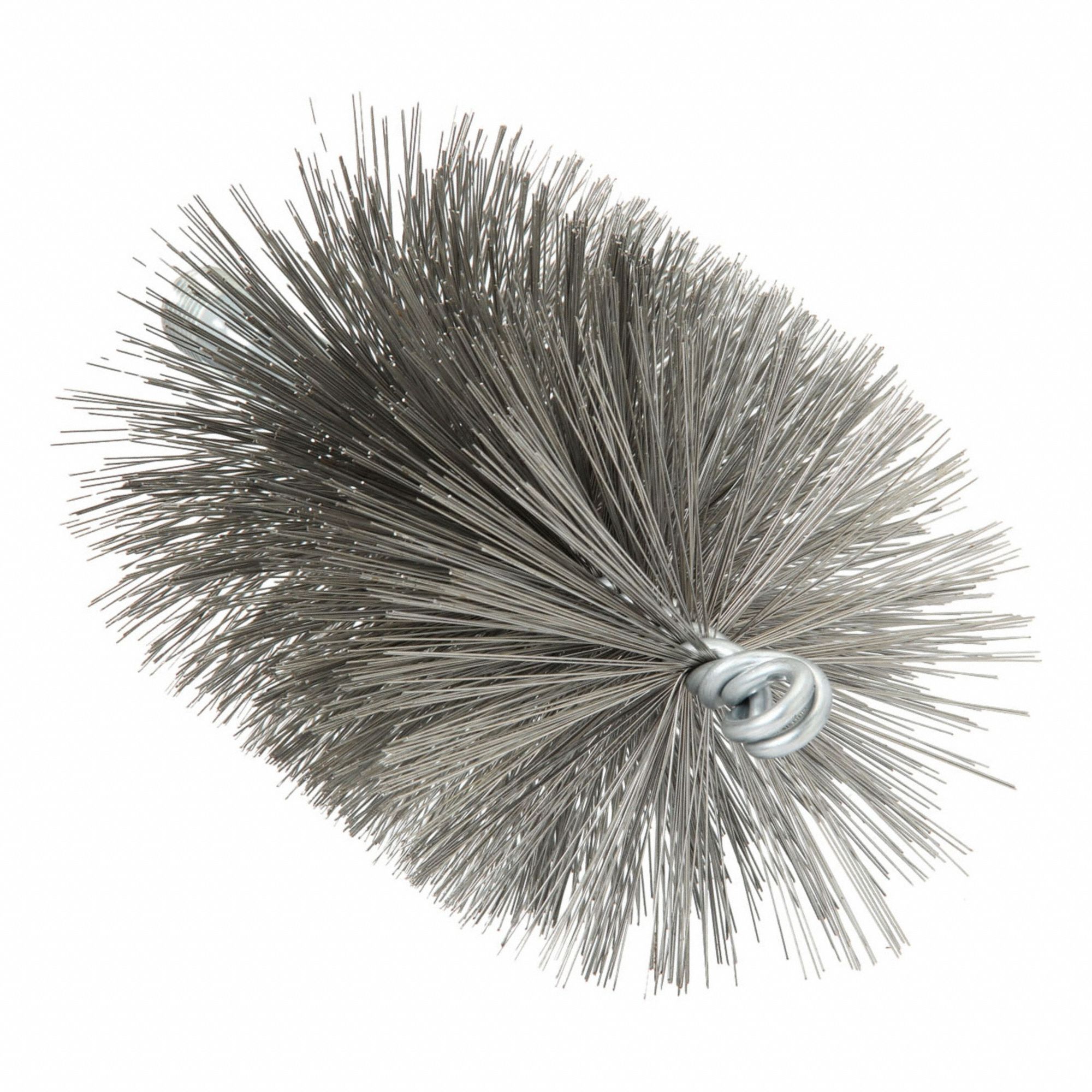 Flue Brush, Dia 3 1/2, 1/4 MNPT, Length 8