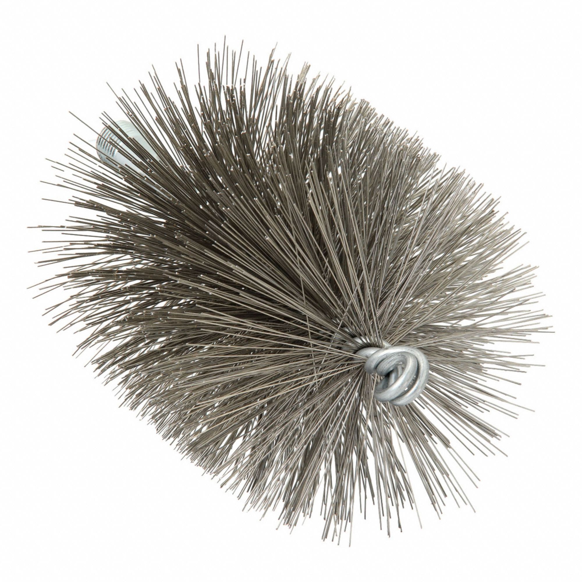 Flue Brush, Dia 3 3/4, 1/4 MNPT, Length 8