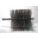 FLUE BRUSH,DIA 4 1/4,1/4 MNPT,LENGTH 8