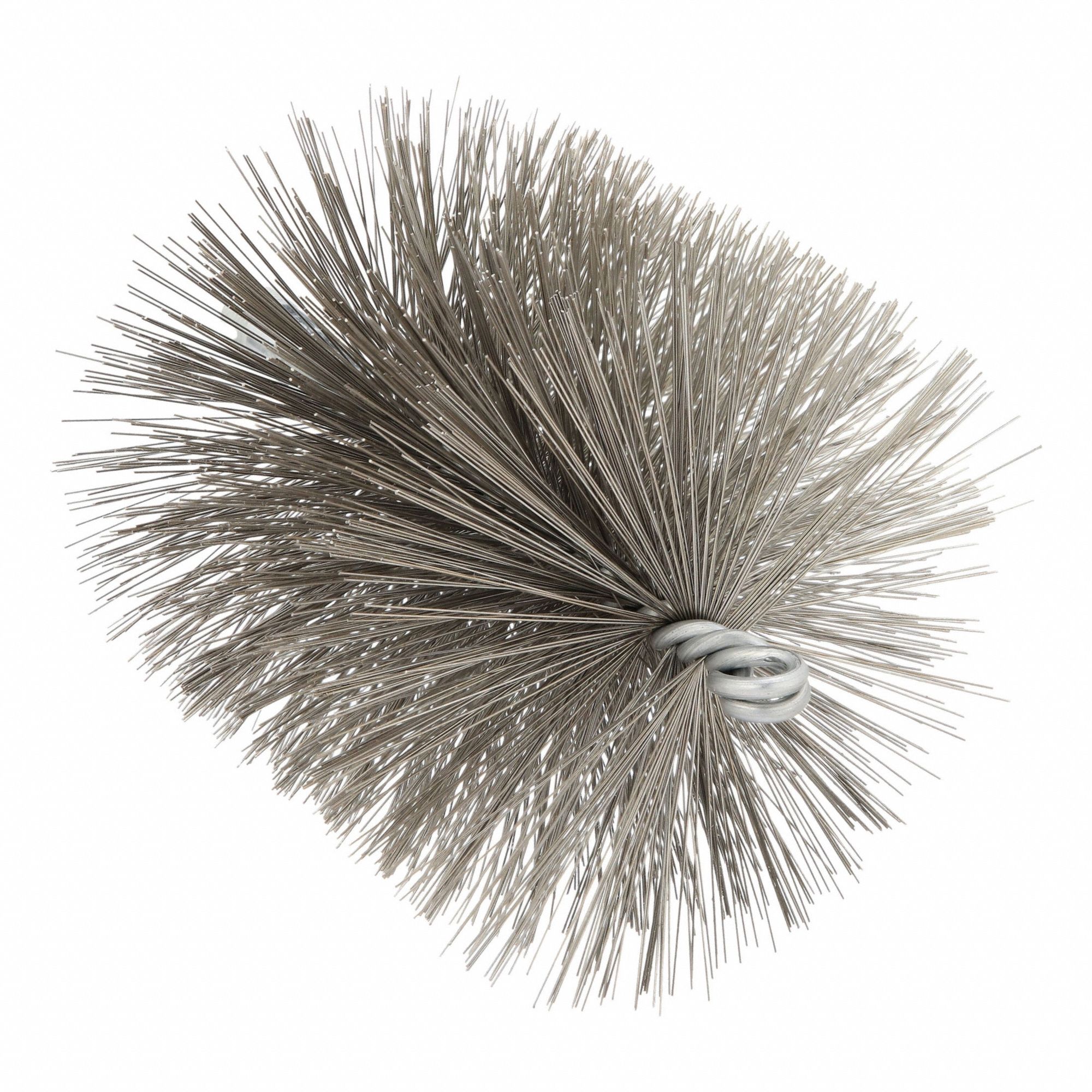 Flue Brush, Dia 4 1/2, 1/4 MNPT, Length 8