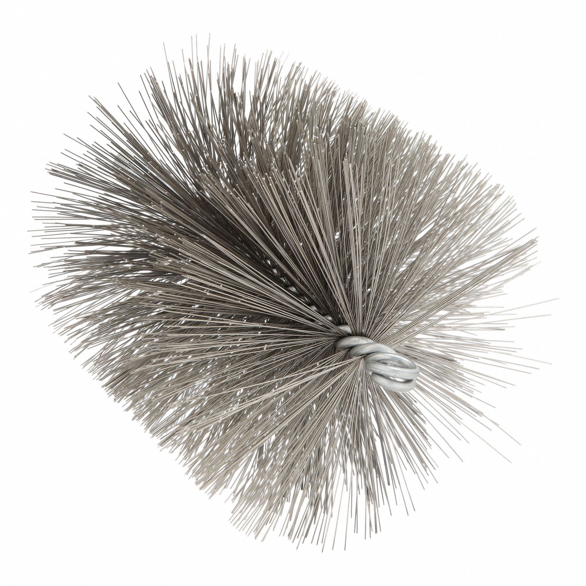 Flue Brush, Dia 4 3/4, 1/4 MNPT, Length 8