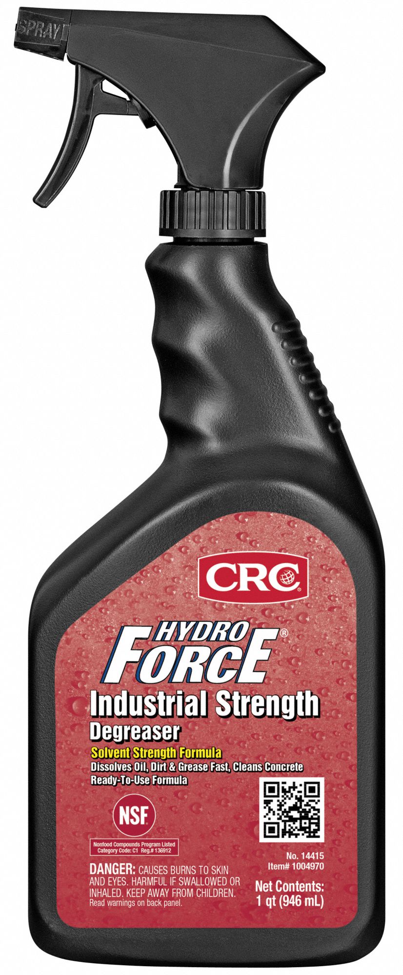 CRC, Water Based, Trigger Spray Bottle, Industrial Strength Degreaser