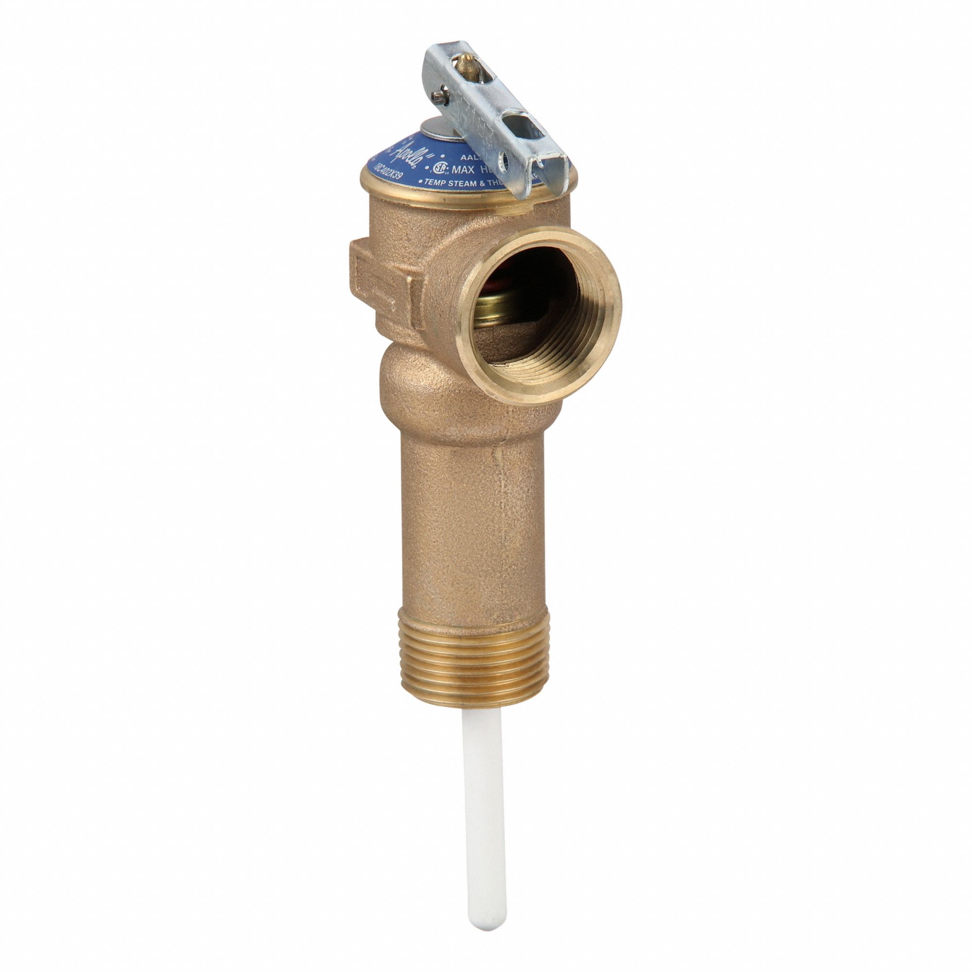 Temperature and Pressure Relief Valve: Section IV ASME Section, MNPT x FNPT, Bronze