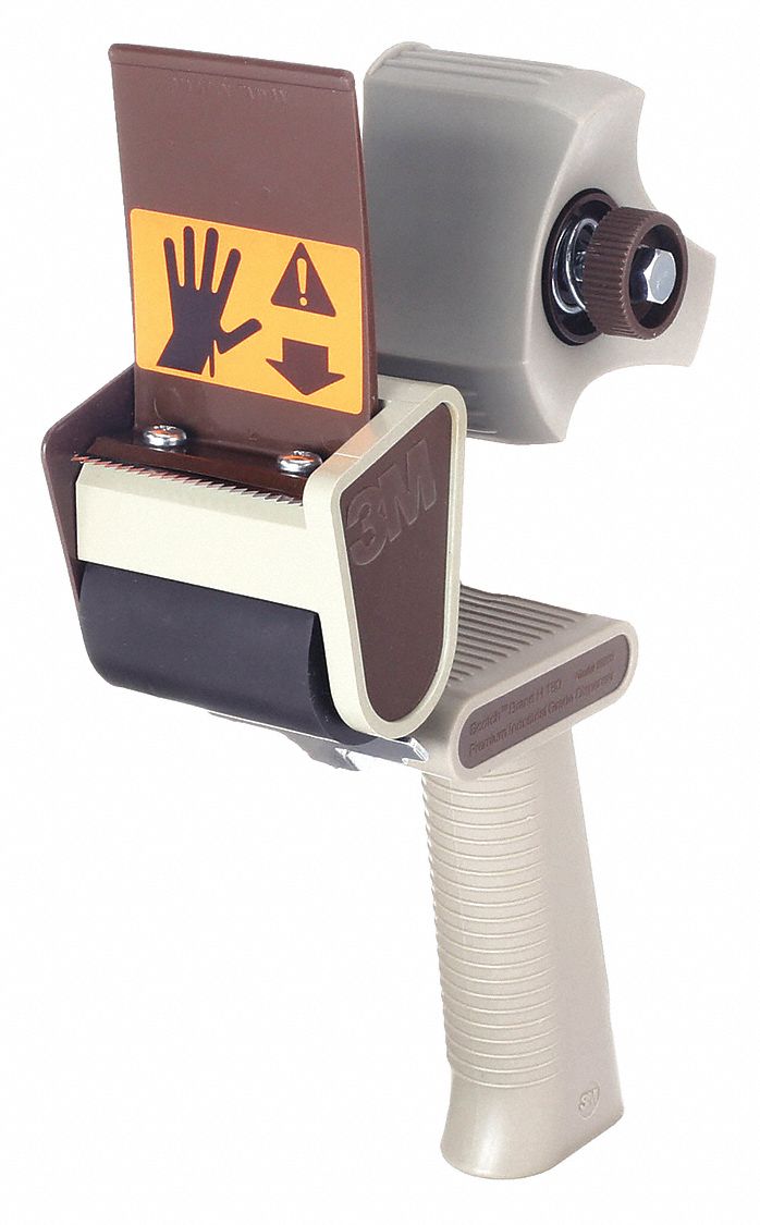 Tape Dispenser: For 2 in Max Tape Wd, For 3 in Tape Core Dia, For 5 1/6 in Max Tape Roll Dia