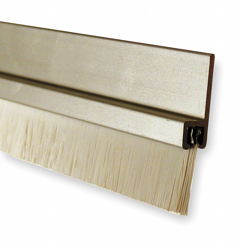 Pemko Brush Door Sweep Anodized Aluminum 4 Ft Length 7 8