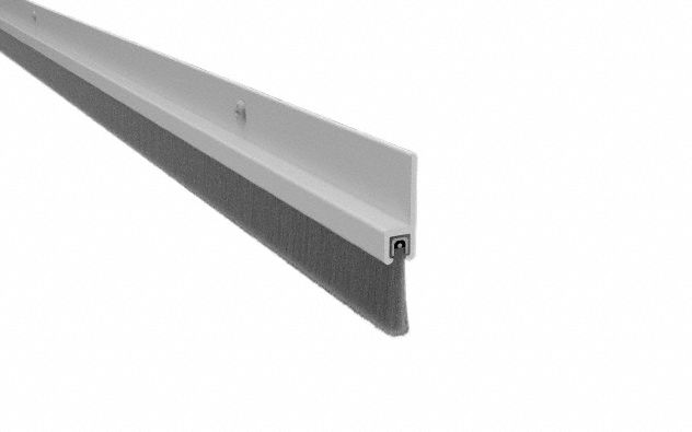 Door Sweep: Brush Insert, Wood, 36 in Lg, 1/4 in Wd