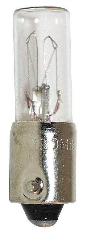 AMPOULE INCANDESCENTE, BAÏONNETTE MINIATURE (BA9S), TUBULAIRE, T2, 130MB, 130VCA