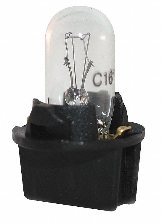 MINIATURE INCANDESCENT BULB, PRINTED CIRCUIT, T3¼, PC161, 14V AC, 2.66 W, 10 PK