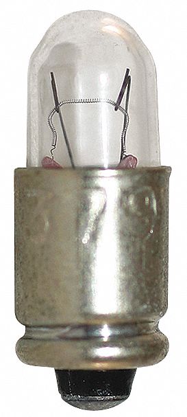 AMPOULE INCANDESCENTE, MIDGET RAINURÉ (S5-7), TUBULAIRE, T1¾, 379, 6,3VCA, 10PK
