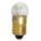 MINIATURE INCANDESCENT BULB, MINIATURE SCREW (E10), (G) GLOBE, G3½, 1447, 18V AC
