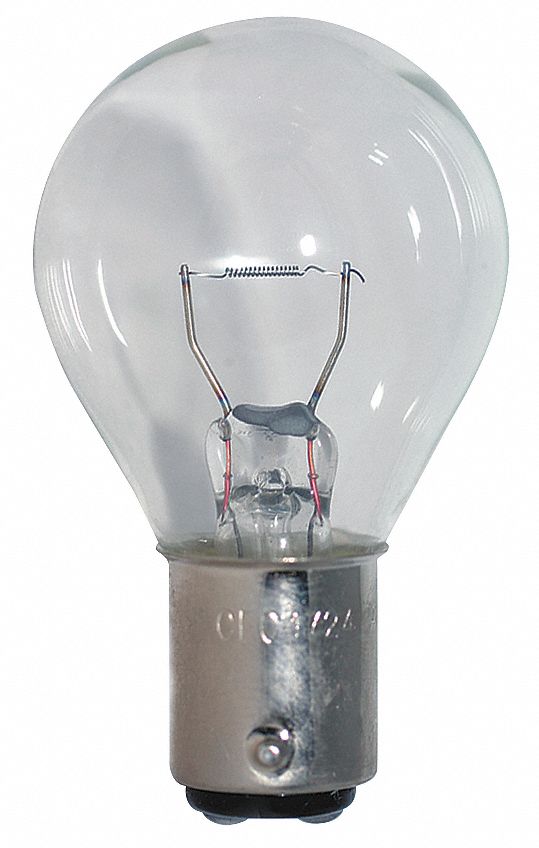 INCANDESCENT BULB, DOUBLE CONTACT BAYONET (BA15D), (S) SIGN, S11, 1724, WHITE