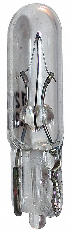 INCANDESCENT BULB, GLASS WEDGE (W2X4.6D), (T) TUBULAR, T1½, 2721, 12V AC