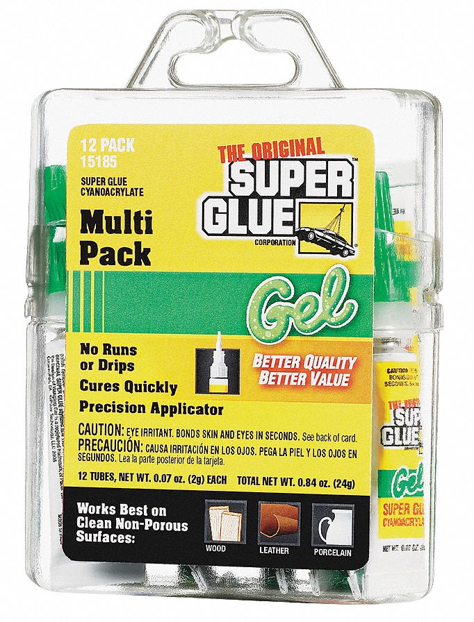 SUPER GLUE Instant Adhesive Original Gel, Gen Purpose, 0.07 fl oz