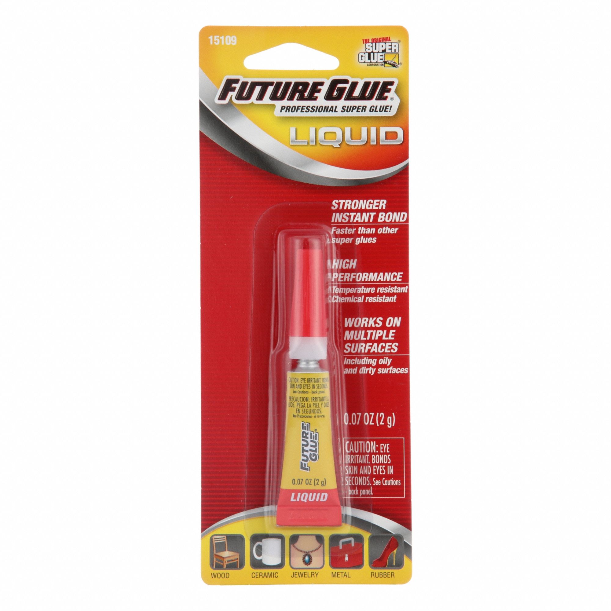 Instant Adhesive: Future Glue, 0.07 fl oz, Tube, Clear, Thin Liquid, 10 sec Working Time