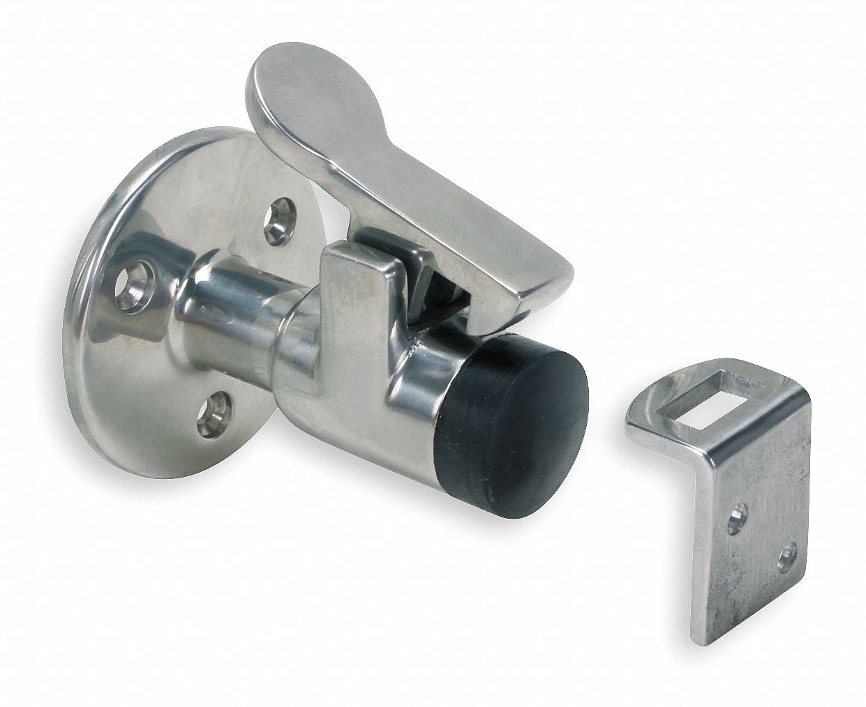 GRAINGER APPROVED HookStyle Door Holder, 2 In., SS, 316 SS 3EHW8