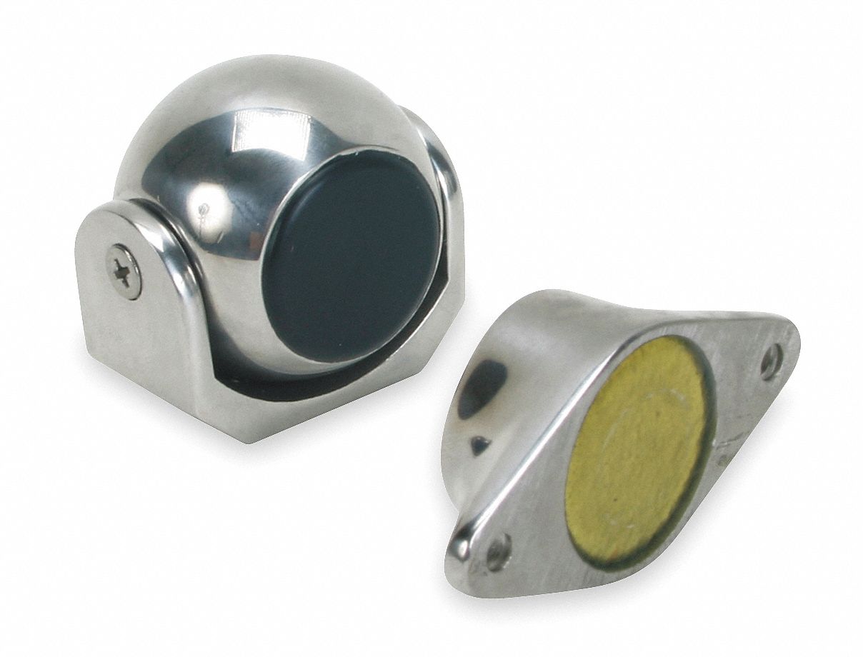 GRAINGER APPROVED Magnetic Door Holder, Stainless Steel - 3EHX5|3EHX5