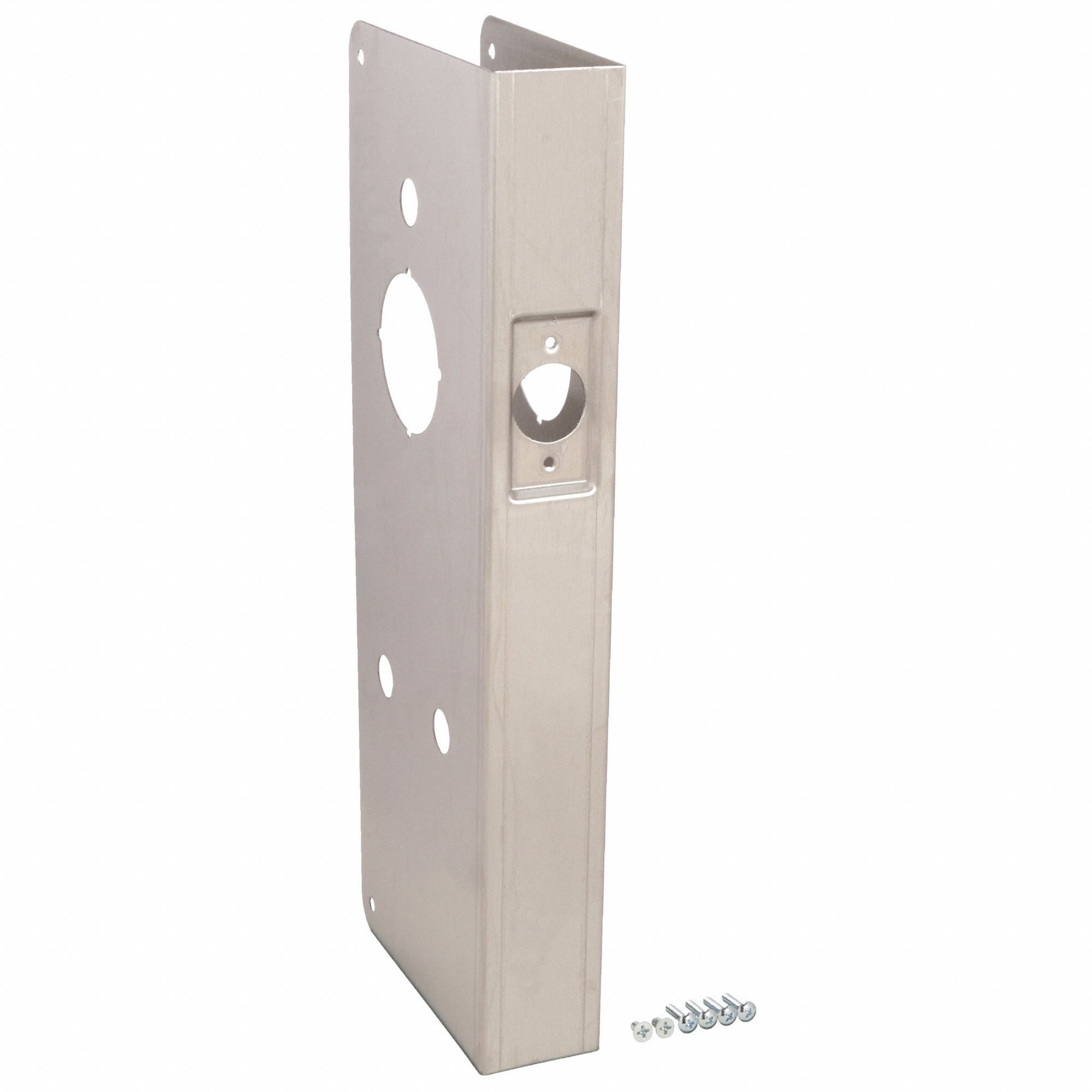 GRAINGER APPROVED Door Reinforcer, Satin, 1-3/4 in Door ...