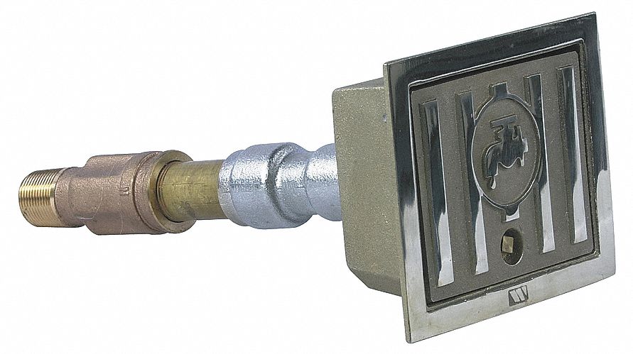 Wall Hydrant: For 14 in Wall Thick, 18 3/16 in Overall Lg, Nickel Bronze, Chrome-Plated