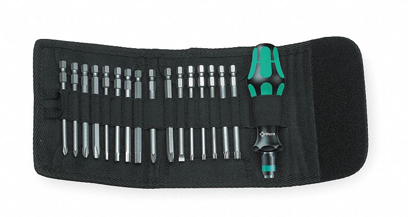 MULTI-BIT SCREWDRIVER, HEX/PHILLIPS/POZIDRIV/SLOTTED/TAMPER RESISTANT TORX TIP, 17 TIPS