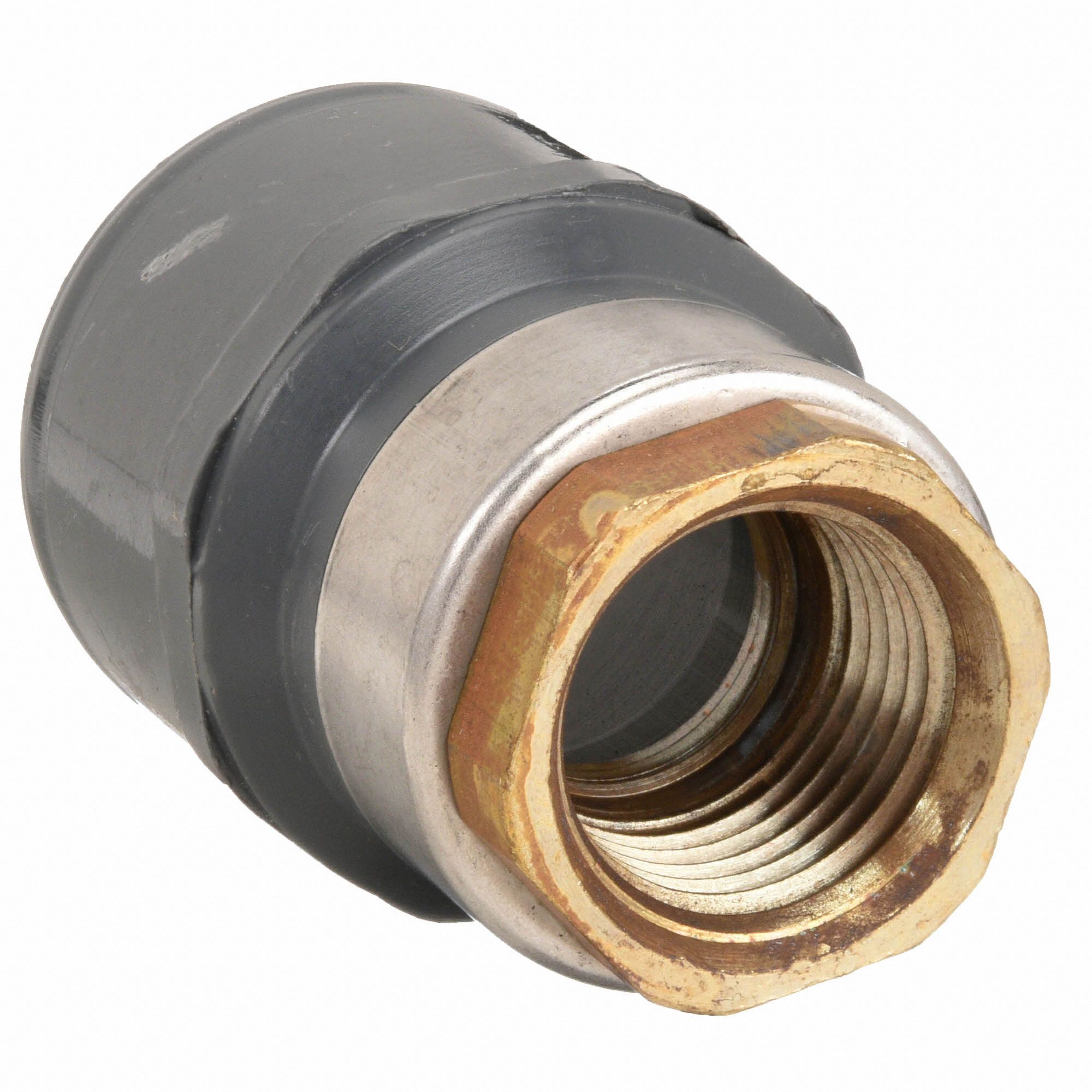 SPEARS PVC Female Adapter, FNPT x Socket, 3/4 in x 1/2 in Pipe Size