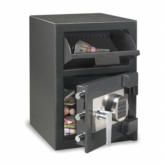 SENTRY SAFE, Black, 108 lb Net Wt, Cash Depository Safe - 3EKZ1|DH-109E ...