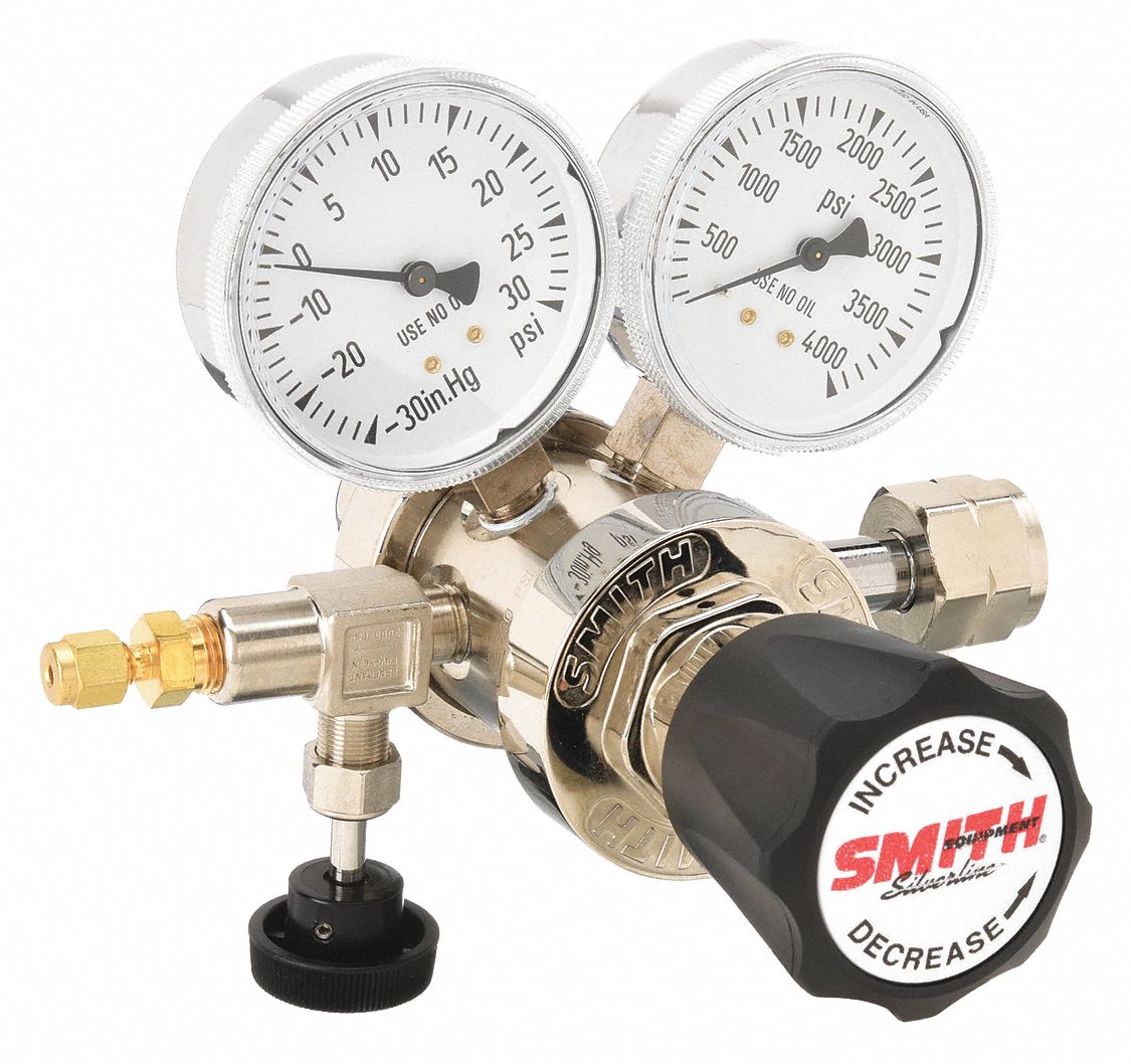 MILLER-SMITH EQUIPMENT HIGH PURITY GAS REGULATOR, TWO STAGE, CGA 350 ...